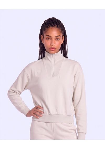 Kappa İleria Tur Kadın Bej Oversize Sweatshirt