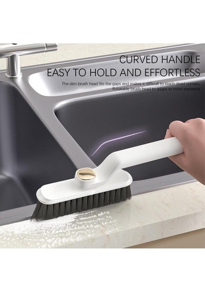 Çok Amaçlı Sert Kıllı Temizlik Fırçası Ergonomik Saplı Banyo Mutfak Fayans Temizleyici