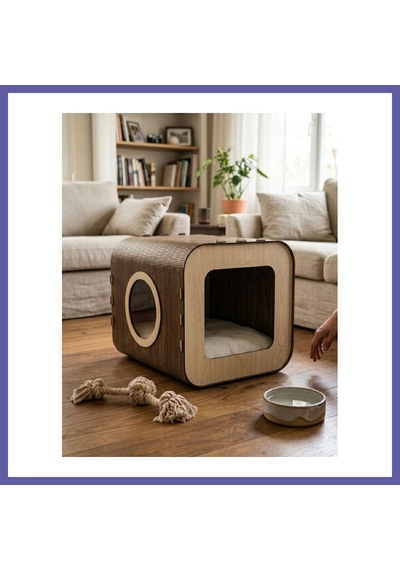 Bezos Özel Tasarım Fusion Mdf Kedi Evi Nıda