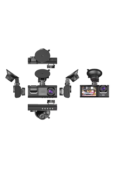 S-1 1080p Araç İçi Kamera 3 Kameralı Ön-iç - Geri Görüş Kamera