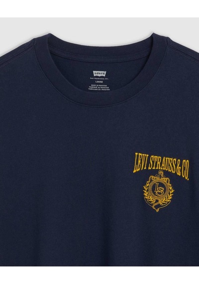 Levi's Levis Erkek T-shirt Half Sleeve Tee Lsco Monogram Lc Navy-4797 Blues