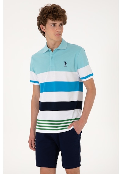 U.S. Polo Assn. Erkek Regular Fit Aqua Polo Yaka Tişört 50306820-VR007