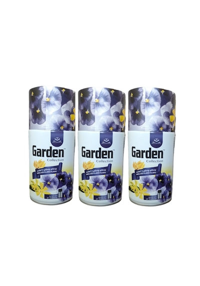 Garden Oda Kokusu Otomatik Makine + Oda Sprey Menekşe Tropik Çiçek Bahar Esintisi 260 Ml X 3 Adet Menekşe