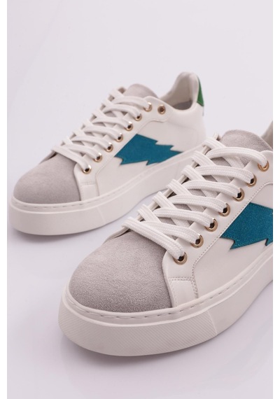 Dgn 1002 Kadin Sneaker 1002-2007-R8073 Beyaz - Mavi