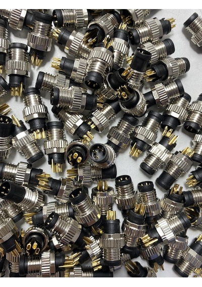 M8 4 Pin Acode Erkek Konnektör Soketi 1 Adet