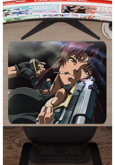 Black Lagoon Kaymaz Dikişli Kauçuk Oyuncu Mousepad V1 - 48x40 Xl Gaming Mouse Pad Fare Altlığı