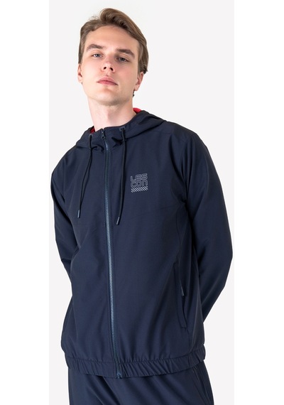 Lescon Lacivert Erkek Fermuarlı Kapüşonlu Sweatshirt 23n-1139