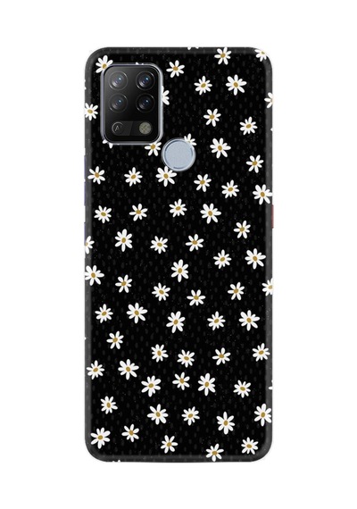 Tecno Pova Kılıf Resimli Desenli Silikon Platinium Series Papatyalar 1866