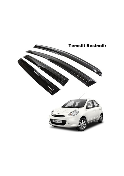 Nissan Micra Mügen Cam Rüzgarlığı 2011 - 2019 Arası 4 Lü Set N11.1843
