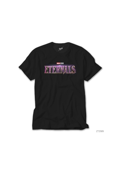 Eternals Logo Siyah Tişört Siyah