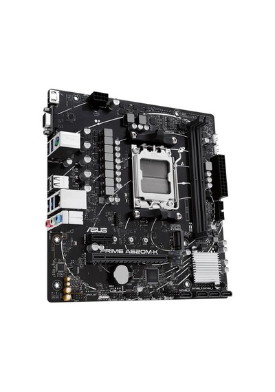 Asus Prıme A620m-k Ddr5 6400mhz 1xvga 1xhdmı 1xm.2 Usb 3.2 Matx Am5 Amd Am5 9000/8000/7000 Serileri İle Uyumlu