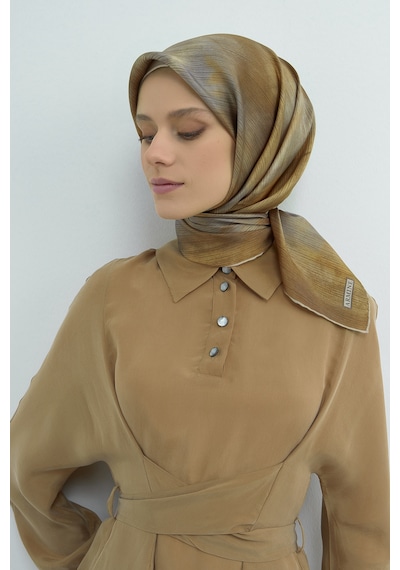 Armine Saf İpek Sura Eşarp-2026 İlkbahar-yaz- 95130d Gold