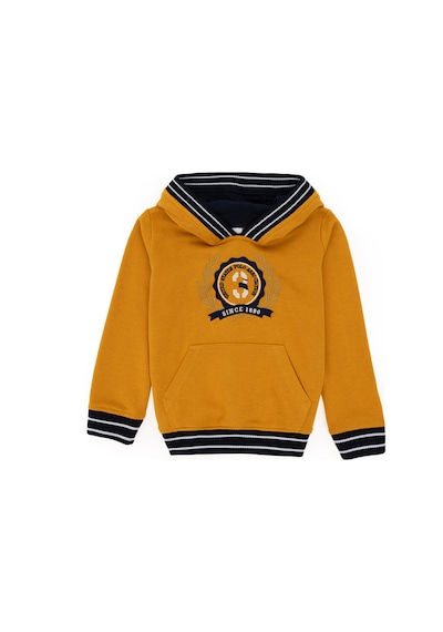 U.S. Polo Assn. Erkek Çocuk Hardal Kapüşonlu Sweatshirt 50290759-VR072 U.S. Polo Assn. Erkek Çocuk Hardal Kapüşonlu Sweatshirt 50290759-VR072