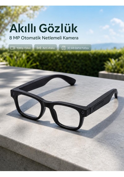 Spmx Almb G2 Pro 8 Mp Otomatik Netlemeli Akıllı Yapay Zeka Gözlük Siyah