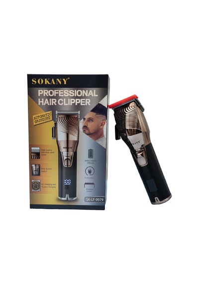 Sokany Şarjlı Saç Kesme Makinesi T-blade Hassas Kesim Sk-lf-9979