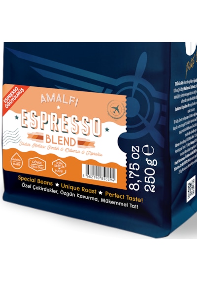 Moliendo Amalfi Espresso Blend Kahve Espresso Öğütülmüş 250 G