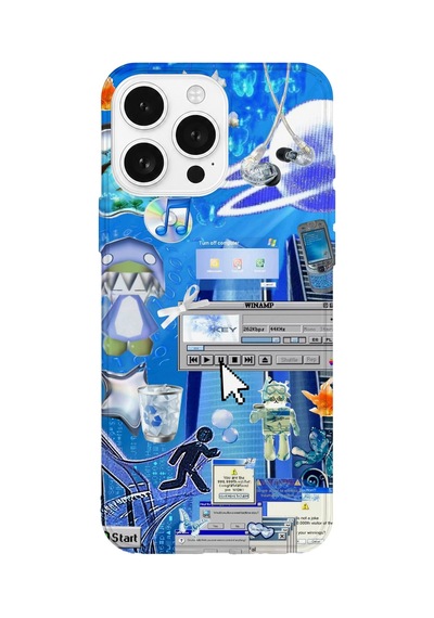 İphone 16 Pro Max Uyumlu Baskılı Şeffaf Telefon Kılıfı Koleksiyon: Aeroglass Mirage 3