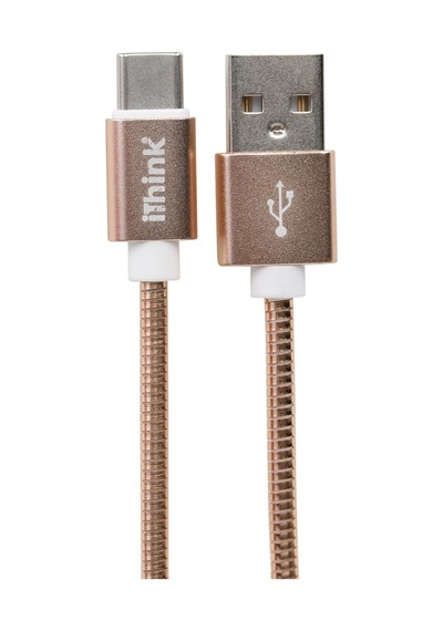 İ'think Gold Usb-a To Usb-c Spiral Kablo K24c - 7 Adet Tarı