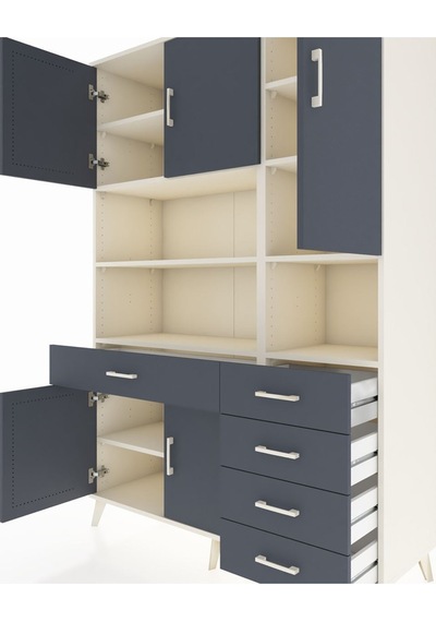 Hyperion Dolap 9 Raflı 5 Çekmeceli 5 Kapaklı 132x44x195 Aytaşı-antrasit/antrasit Antrasıt/antrasıt Hyperion Dolap 9 Raflı 5 Çekmeceli 5 Kapaklı 132x44x195 Aytaşı-antrasit/antrasit Antrasıt/antrasıt