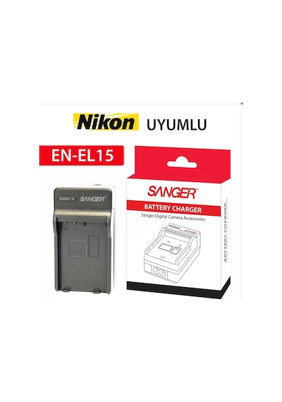 Sanger,nikon En-el15,bataryası İle Uyumlu Şarj Cihazı Aleti.