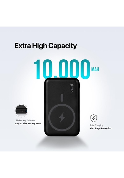 Recharger Pro M 10.000 Mah Magsafe Uyumlu Kablosuz Taşınabilir Şarj Aleti/powerbank