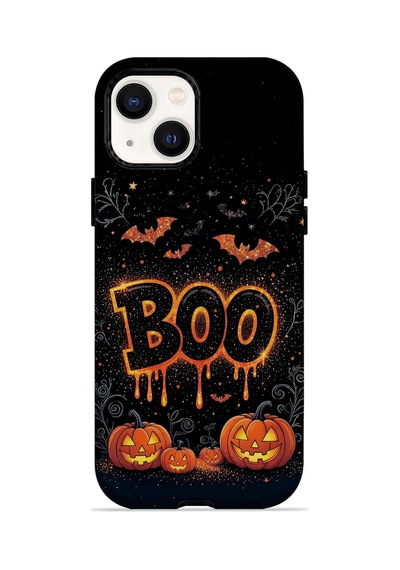 Velvoria Valestra Boo Pumpkin Poster Apple iPhone Uyumlu 14 Darbe Korumalı Kılıf Valestra Select - Boo Pumpkin Poster