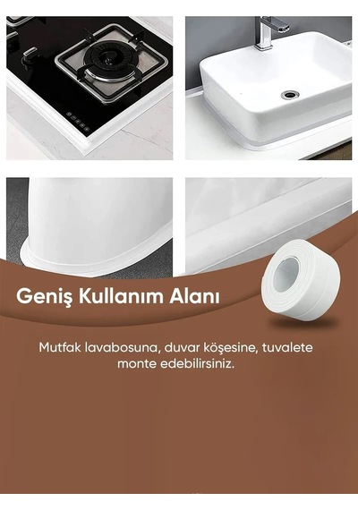 Çok Amaçlı Kendinden Yapışkanlı Sızdırmaz Bant Mutfak Ve Banyo İçin Su Geçirmez Koruma Bandı