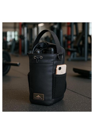 Peakmotion Manyetik Siyah Spor Çantası Suya Dayanıklı Tasarım, Çok Bölmeli Spor & Seyahat Çantası