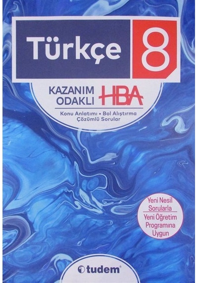 8.Sınıf Türkçe Kazanım Odaklı Konu Anlatımı -  Tudem Yayınları