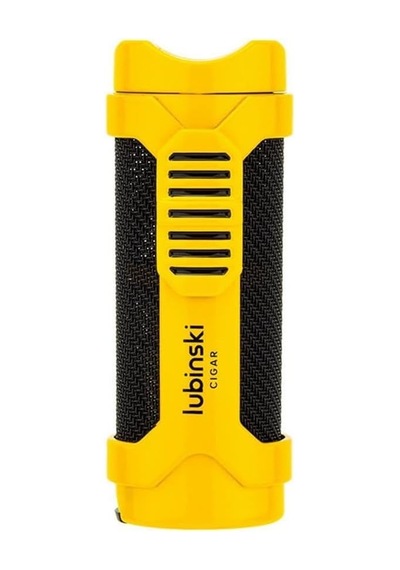 Lubinski Cigar Sehpa Kapaklı Delicili Tek Torch Puro Çakmağı Sarı Genel