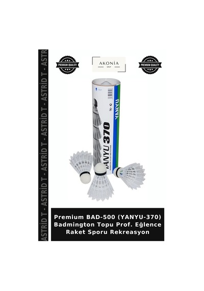 Premium Bad-500 Yanyu-370 Badmington Topu Prof. Eğlence Raket Sporu Rekreasyon