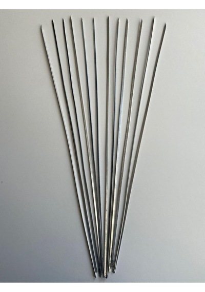Mobilreyon 10 Adet Ciğer Şişi 60 Cm, Et Mangal Yassı Şiş Uzunluk 60 Cm