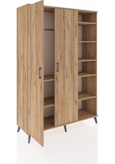 Hyperion Dolap 7 Raflı 2 Kapaklı Tek Askılı 132x44x195 Çam-çam/çam Atlas Çam/atlas Çam Hyperion Dolap 7 Raflı 2 Kapaklı Tek Askılı 132x44x195 Çam-çam/çam Atlas Çam/atlas Çam