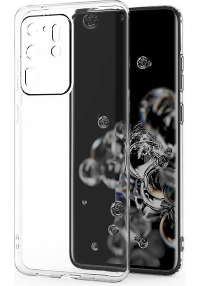 Galaxy S20 Ultra Kılıf Zore Kamera Korumalı Süper Silikon Renksiz