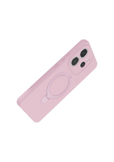 Xiaomi Redmi Note 14 4g Regal Magsafe Standlı Kapak - Açık Pembe 0.2M-Çok Renkli