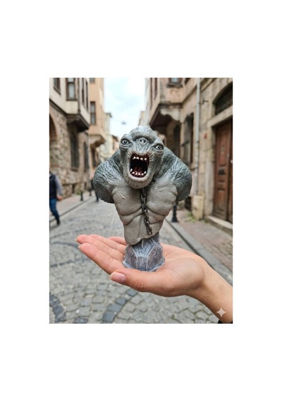 Eselya3d Yüzüklerin Efendisi Mağara Trollü-cave Troll Büst-dekoratif Hediye Figür-heykel-16cm
