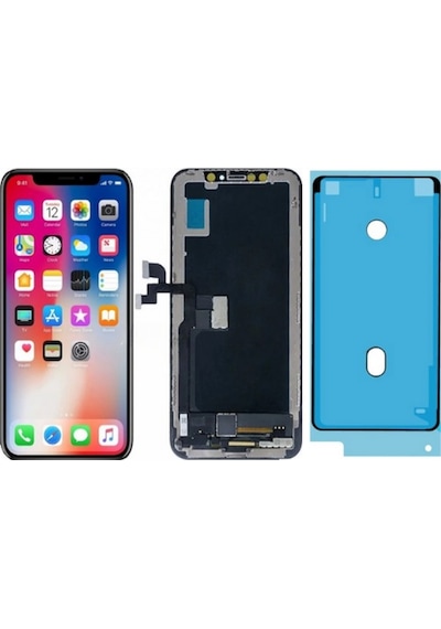 Apple Uyumlu iPhone X Soft Oled Lcd Dokunmatik Ekran + Toz Bandı
