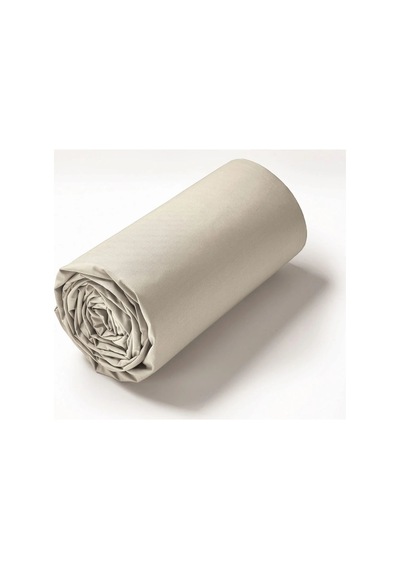 Maki Home Pamuklu Bej 120x200 Tek Kişilik Lastikli Çarşaf Set