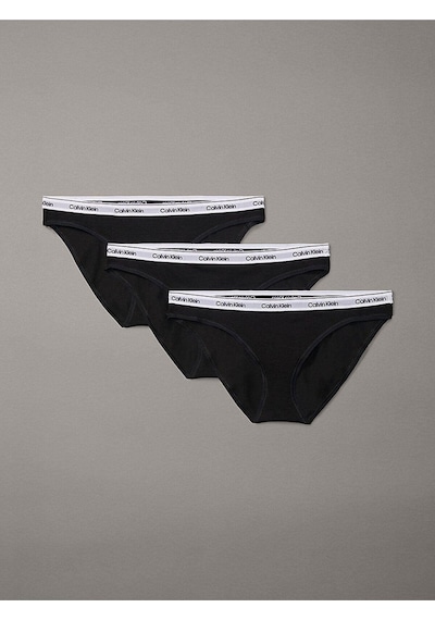 Calvin Klein Kadın Marka Logolu Külot - Elastik Bantlı Rahat Ve Nefes Alabilen Günlük Kullanım - Siyah-9120 Siyah