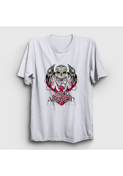 Presmono Unisex Ravens Amon Amarth T-shirt Beyaz