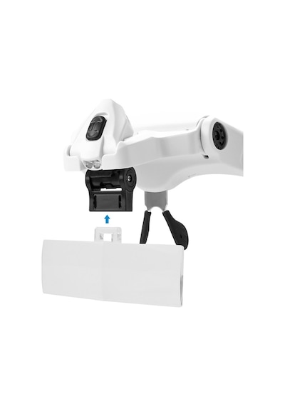 Ally 9892B2 Yedek Lensli Led Işıklı Kafa Büyüteçi Beyaz