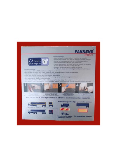 3m Sarı Reflektör Serit 55mmx50m. Ece104 Uyumlu