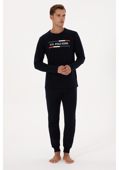 U.s. Polo Assn. Erkek Lacivert Pijama Takım 50318598-vr033 Lacivert