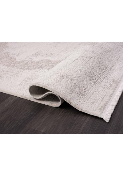 Çam Halı Mona Vs013a Krem Bej Klasik Eskitme Desen Salon Halısı