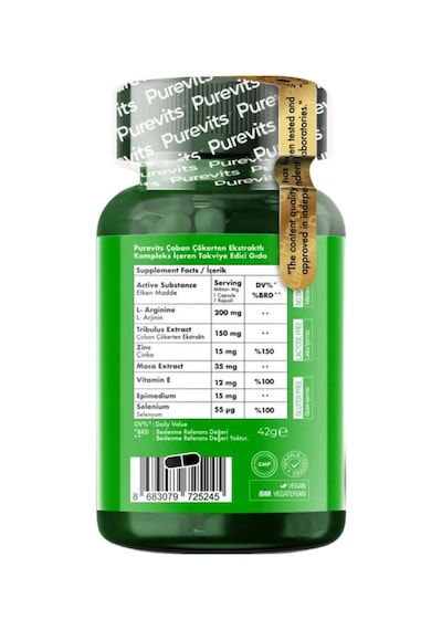 Purevits Tribulus For Men Complex 60 Kapsül