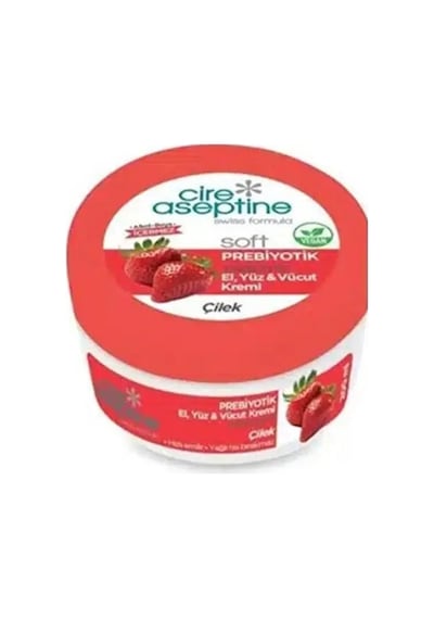 Cire Aseptine Soft Çilek Özlü Prebiyotik Krem 200 Ml