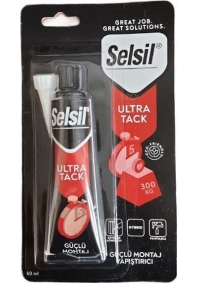Selsil Ultra Tack Güçlü Montaj Yapıştırıcı 60 Ml