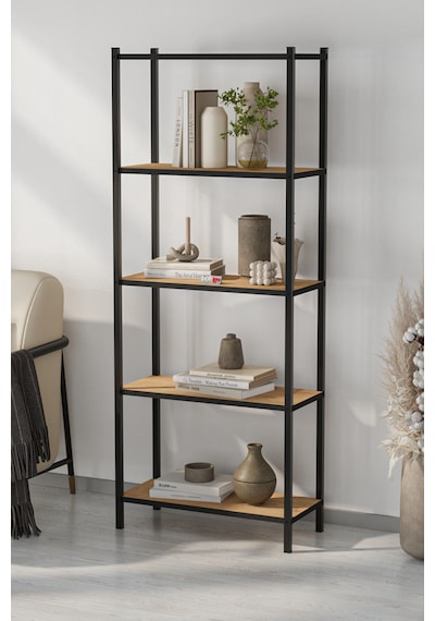 5 Raflı Kitaplık Dekoratif Kitaplık Metal Kitaplık Ofis Kitaplığı Aksesuar Rafı Efes Safir Meşe Safirmeşe 5 Raflı Kitaplık Dekoratif Kitaplık Metal Kitaplık Ofis Kitaplığı Aksesuar Rafı Efes Safir Meşe Safirmeşe