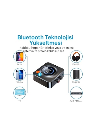 Bluetooth Alıcısı, Hı-fı İçin Bluetooth Adaptörü, Hoparlörler İçin Blue Tooth Alıcısı, Ev Stereo Sistemi 3,5