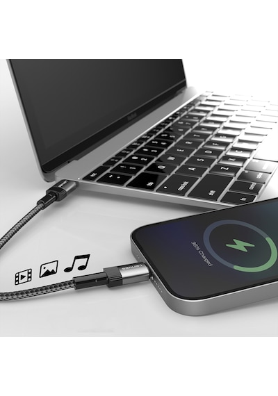 Lenyes Lc546 Usb-a To Lightning Hızlı Şarj Özellikli Data Ve Şarj Kablosu 12w 1m Siyah